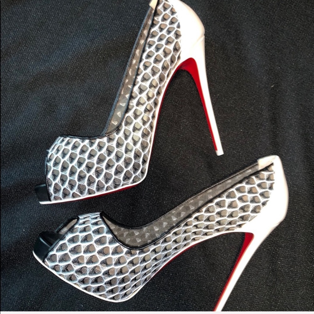 Christian Louboutin Very Lace 120 MAXI FISHNET